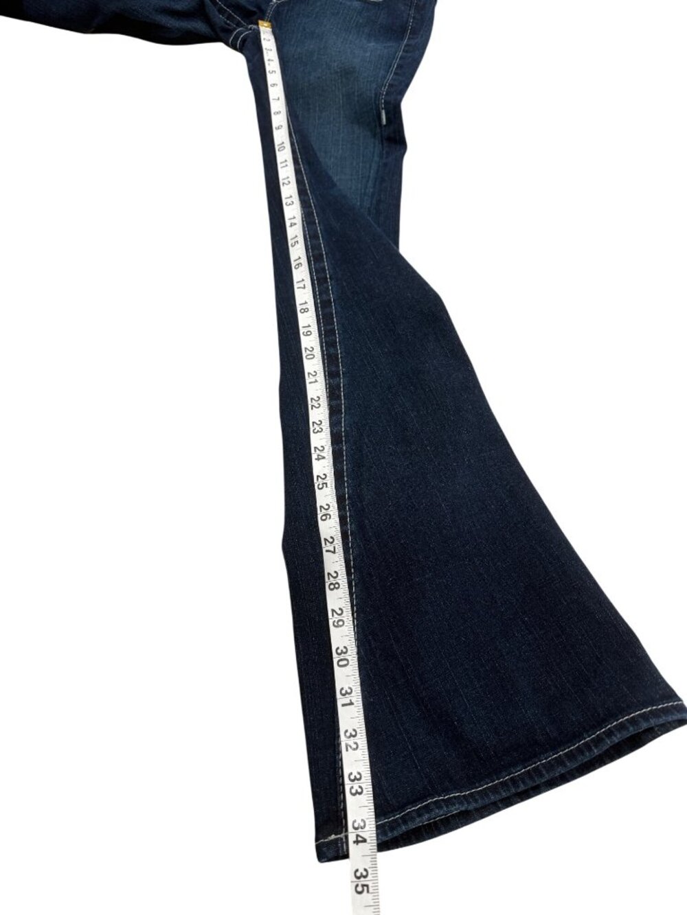 True Religion Womens Size 26 Joey Jeans Dark Wash Blue Bootcut USA - Picture 7 of 9